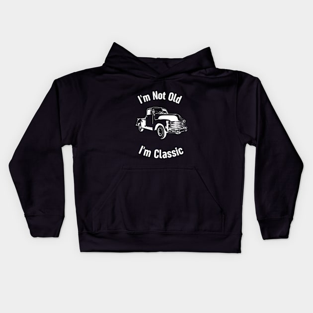 im not old im classic,Old car, antique car, retro car, classic Kids Hoodie by JasonShirt